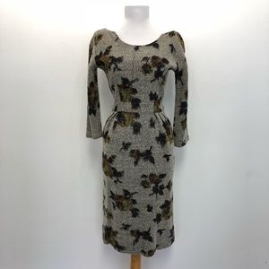 Vintage 60s wool Tweed Dress XS see measurements